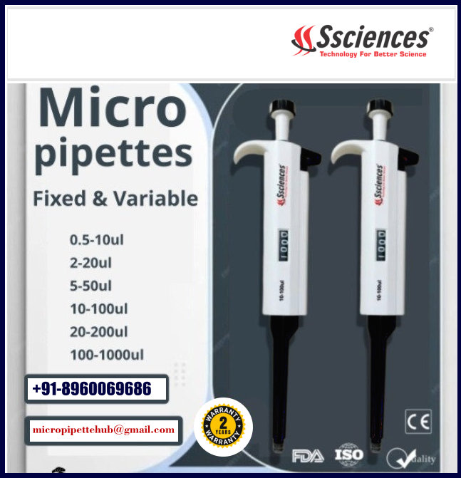 Micropipette Price in India | Get up to 25% Off on Adjustable Pipettes-SSCIENCES