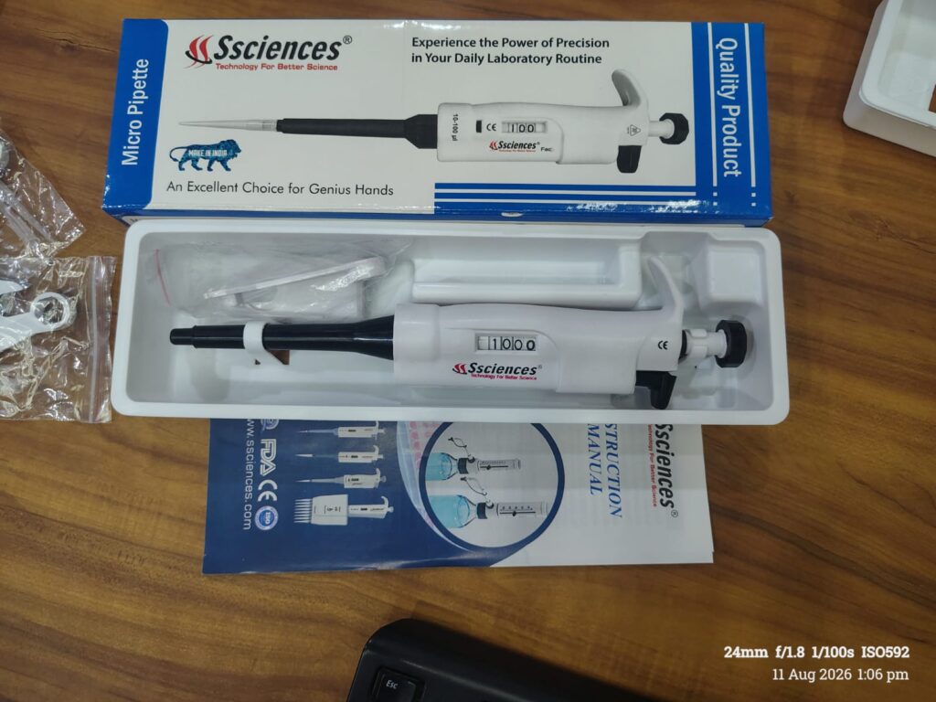Autoclavable Digital Micropipette Manufacturer in India | SSCIENCES